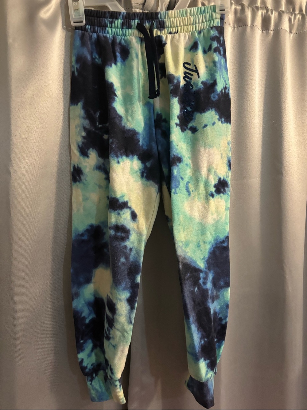 Justice Blue & Teal Tie-Dye Jogger Sweatpants